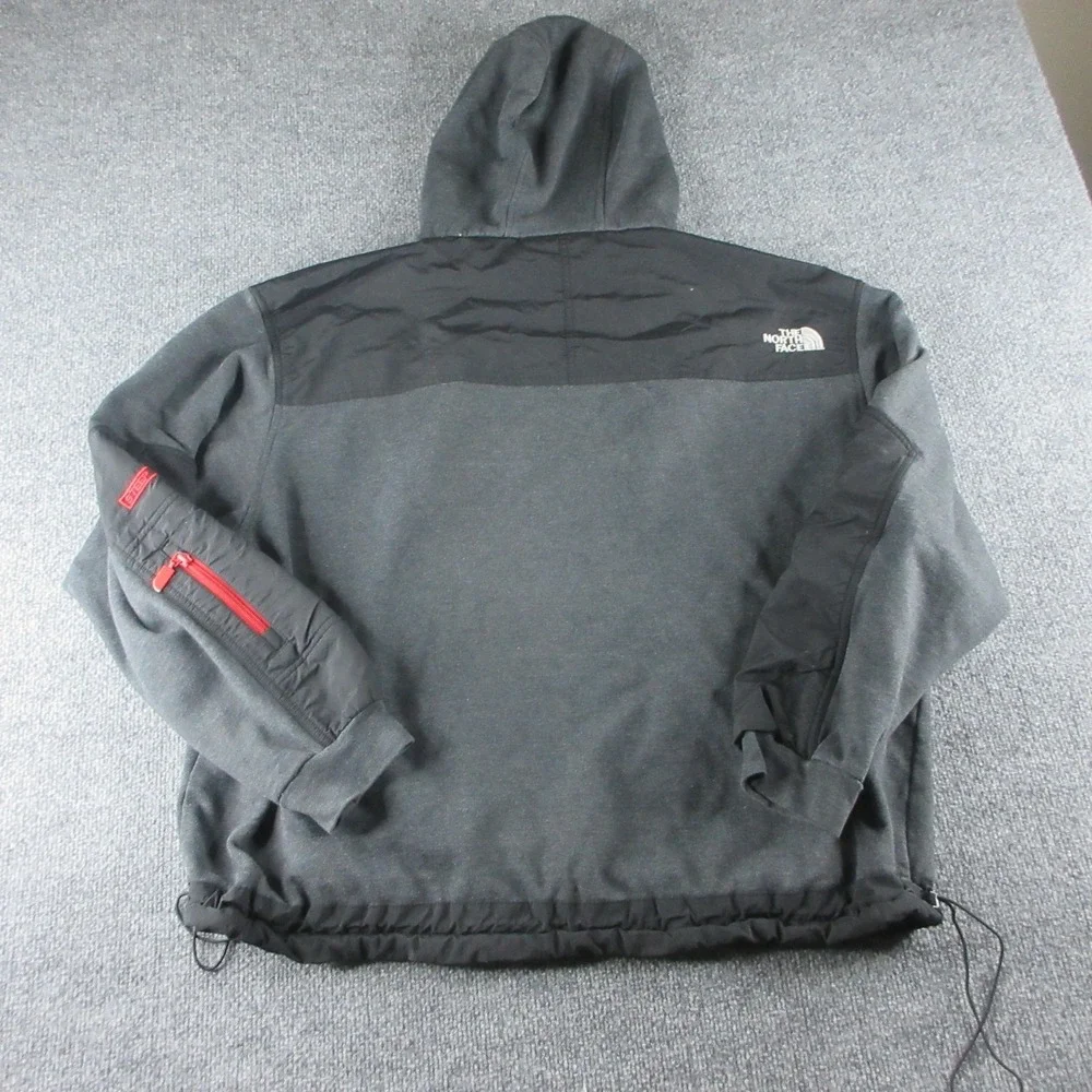 Vintage The North Face Jacket Mens XL Gray Steep Tech Hooded Fleece Ski 90s